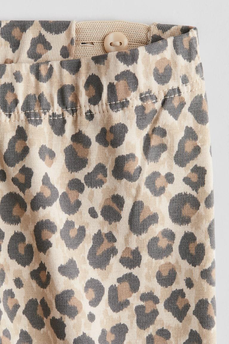 H&M Bedruckte Leggings Aus Baumwolle