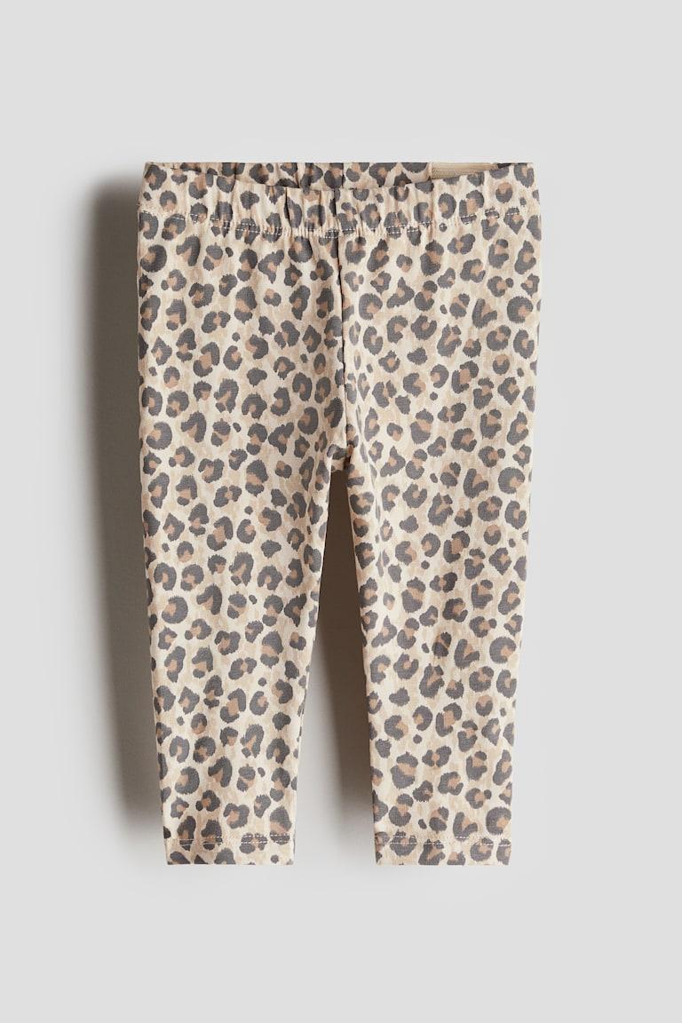 H&M Bedruckte Leggings aus Baumwolle