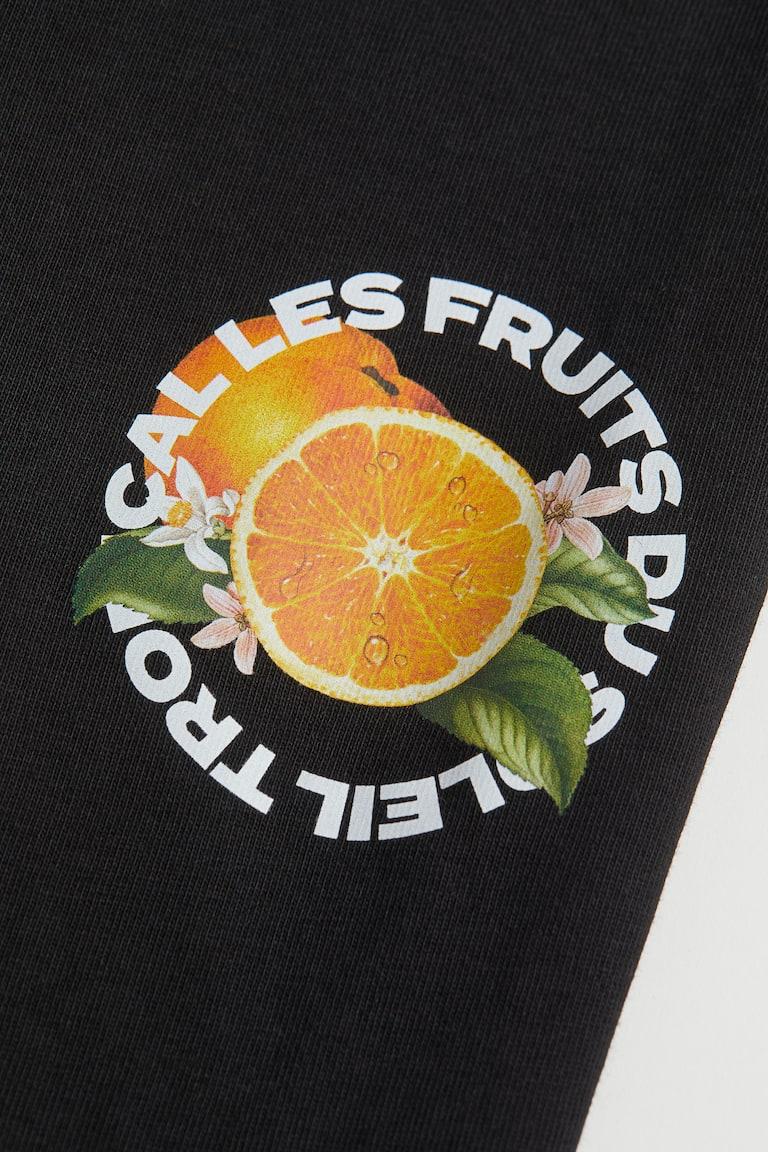 H&M Bedrucktes T-Shirt In Loose Fit