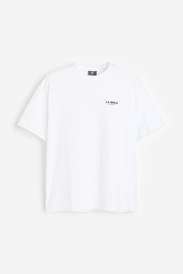 H&M Bedrucktes T-Shirt in Loose Fit