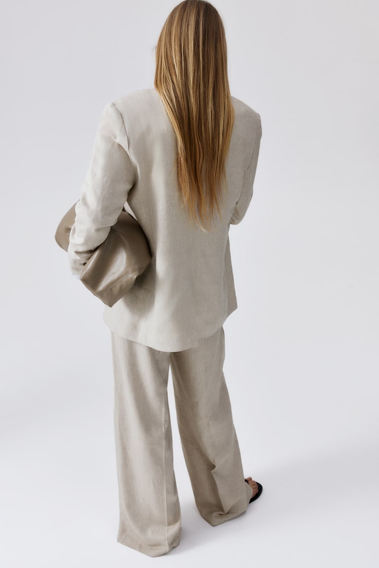 H&M Blazer Aus Leinenmix