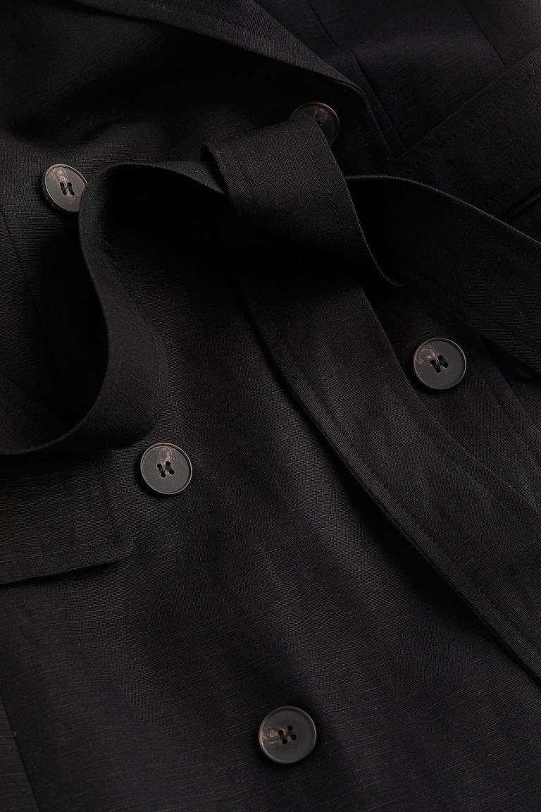 H&M Blazerkleid Aus Leinenmix