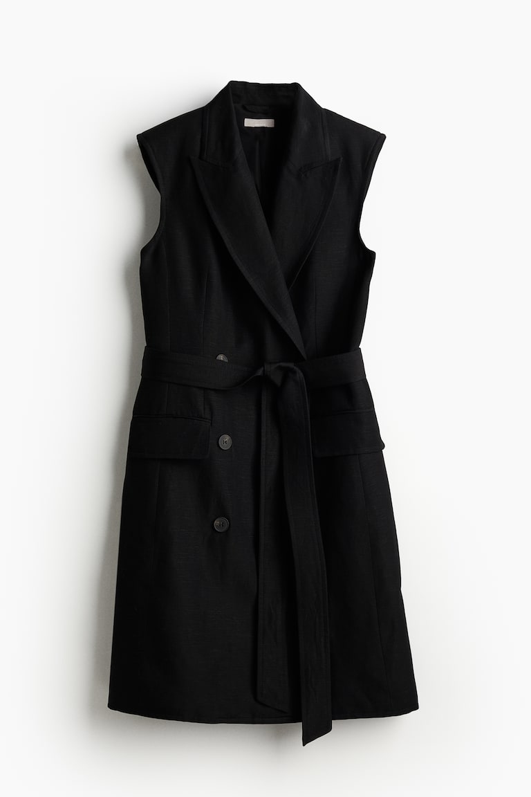 H&M Blazerkleid aus Leinenmix