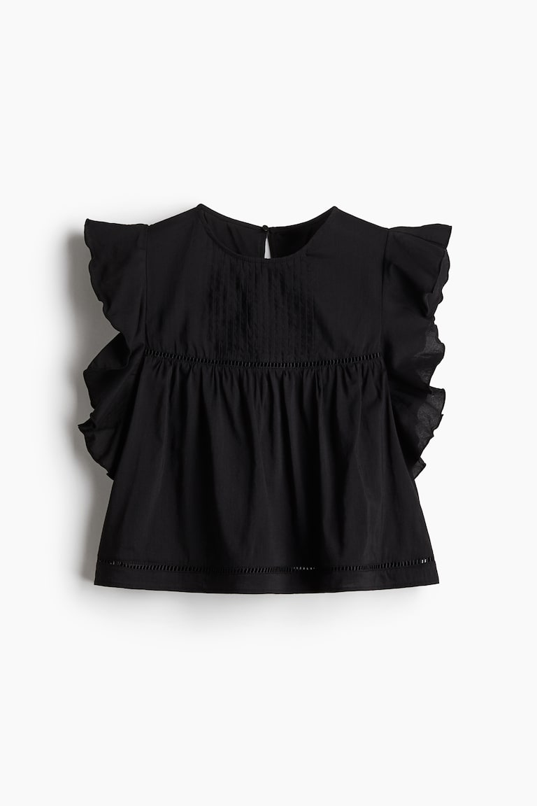 H&M Bluse Mit Volantärmeln