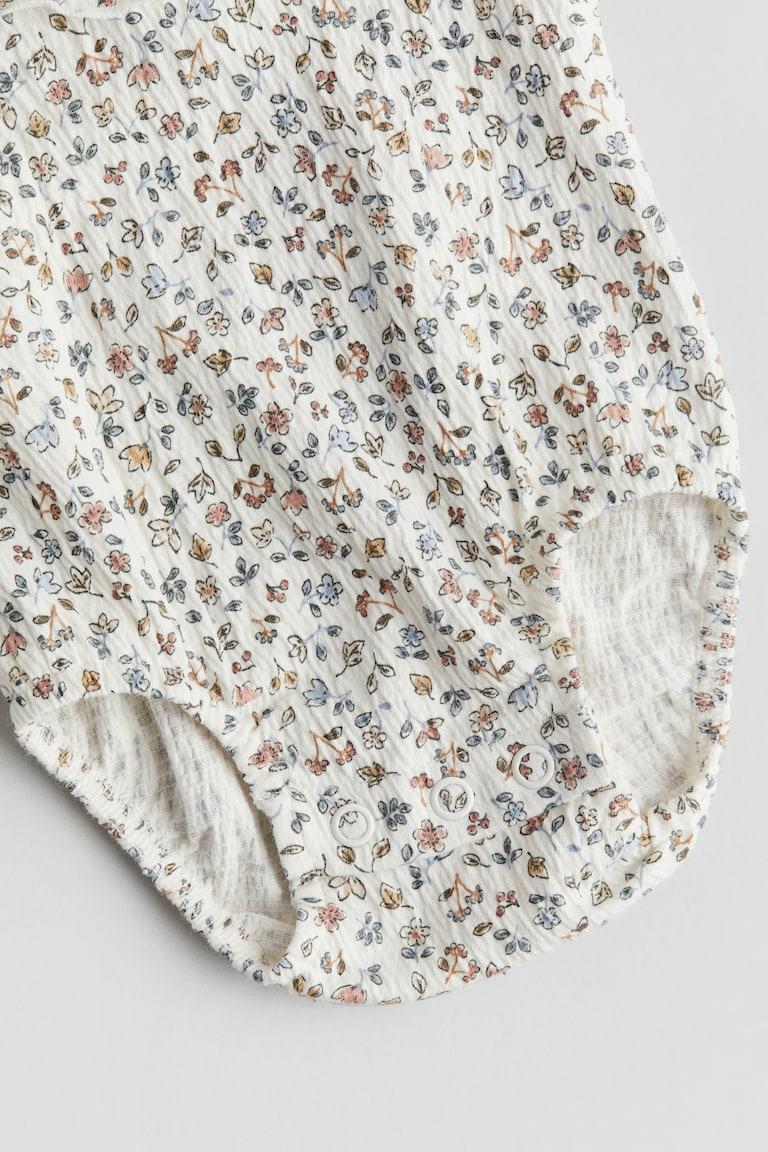 H&M Body Aus Crinkle-Jersey Mit Kragen