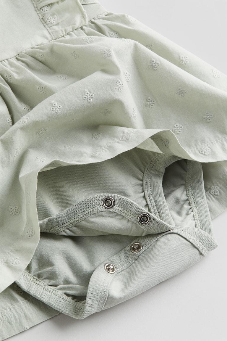 H&M Bodykleid Mit Volants