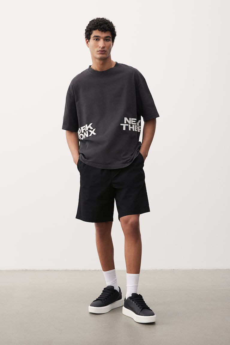 H&M Canvas-Shorts in Regular Fit