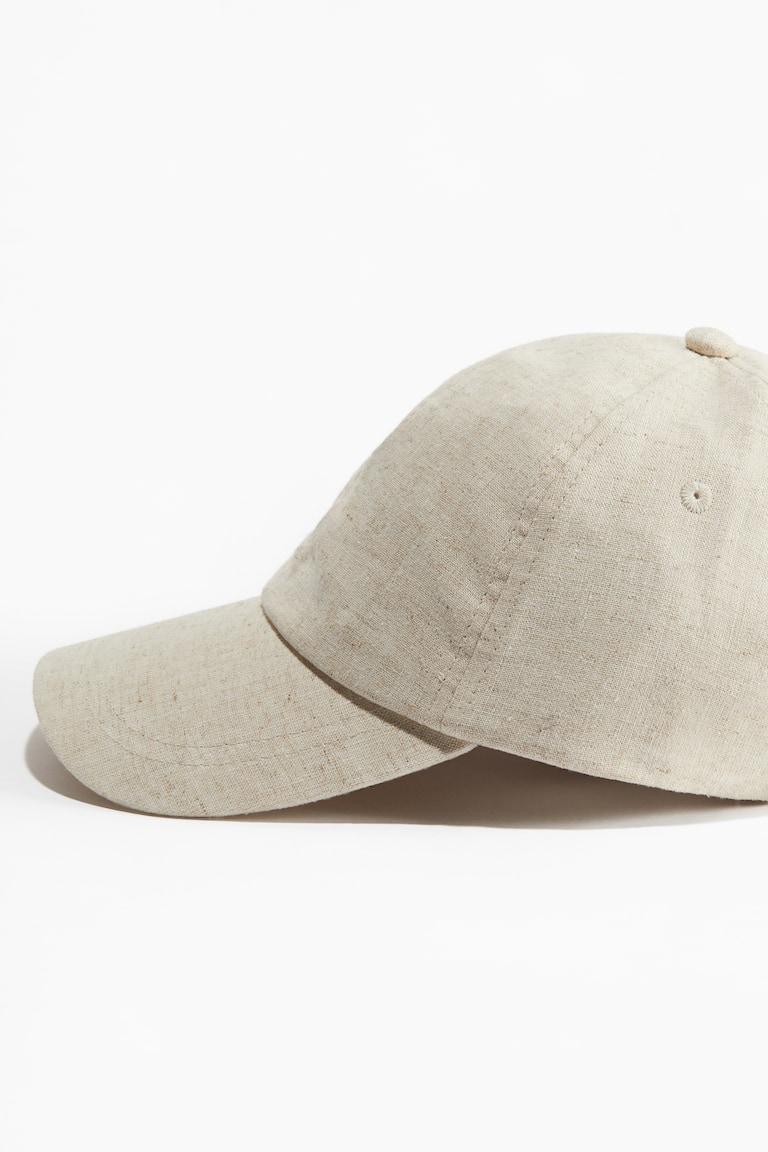 H&M Cap Aus Leinenmix