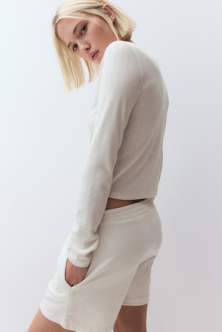 H&M Cardigan Aus Pointelle-Jersey