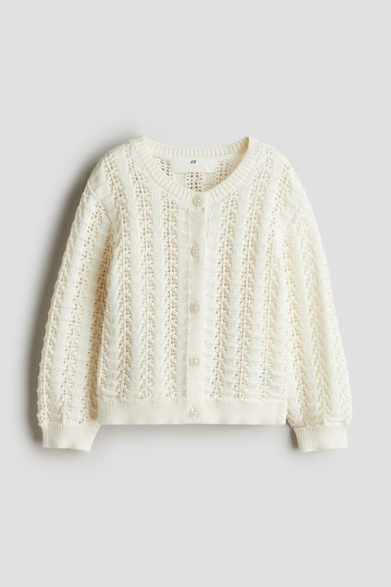 H&M Cardigan In Pointellestrick