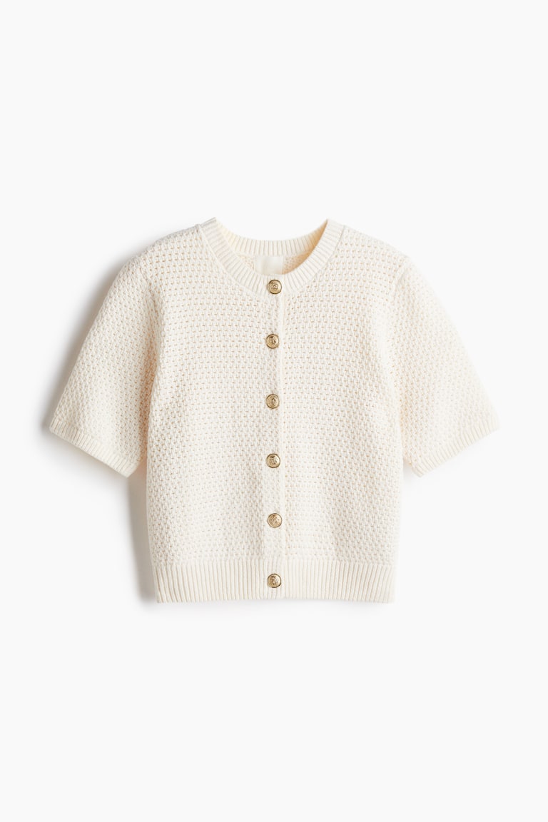 H&M Cardigan In Strukturstrick