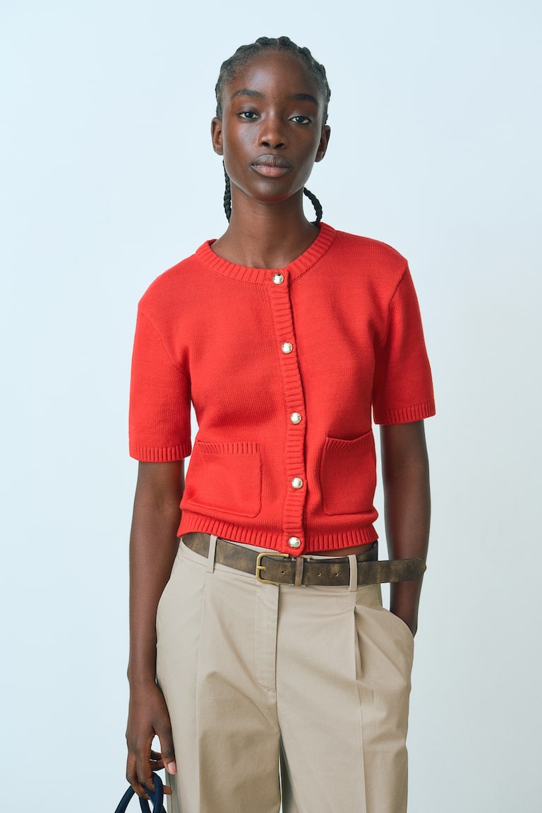 H&M Cardigan mit Kurzarm