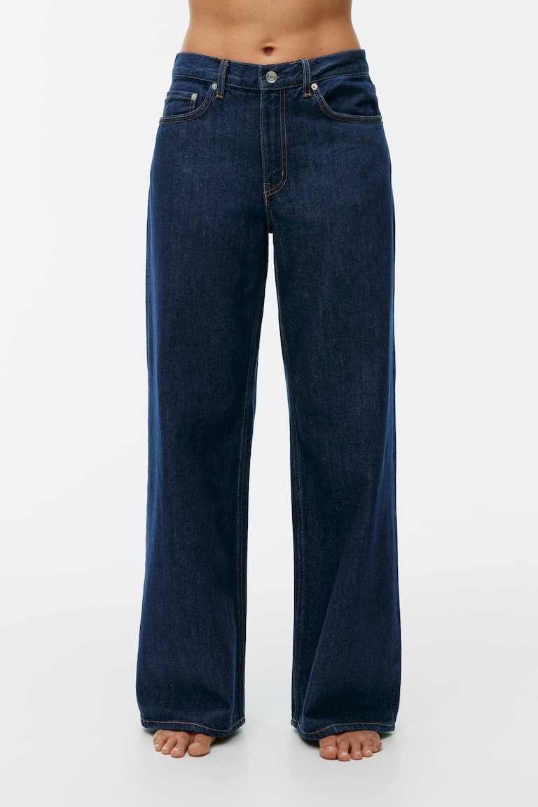 H&M CLOUD Loose Jeans Mit Weitem Bein