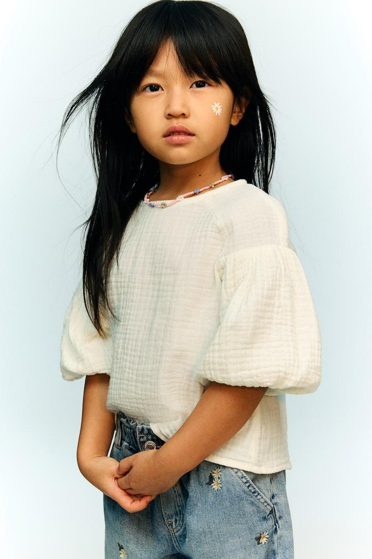 H&M Cotton muslin blouse