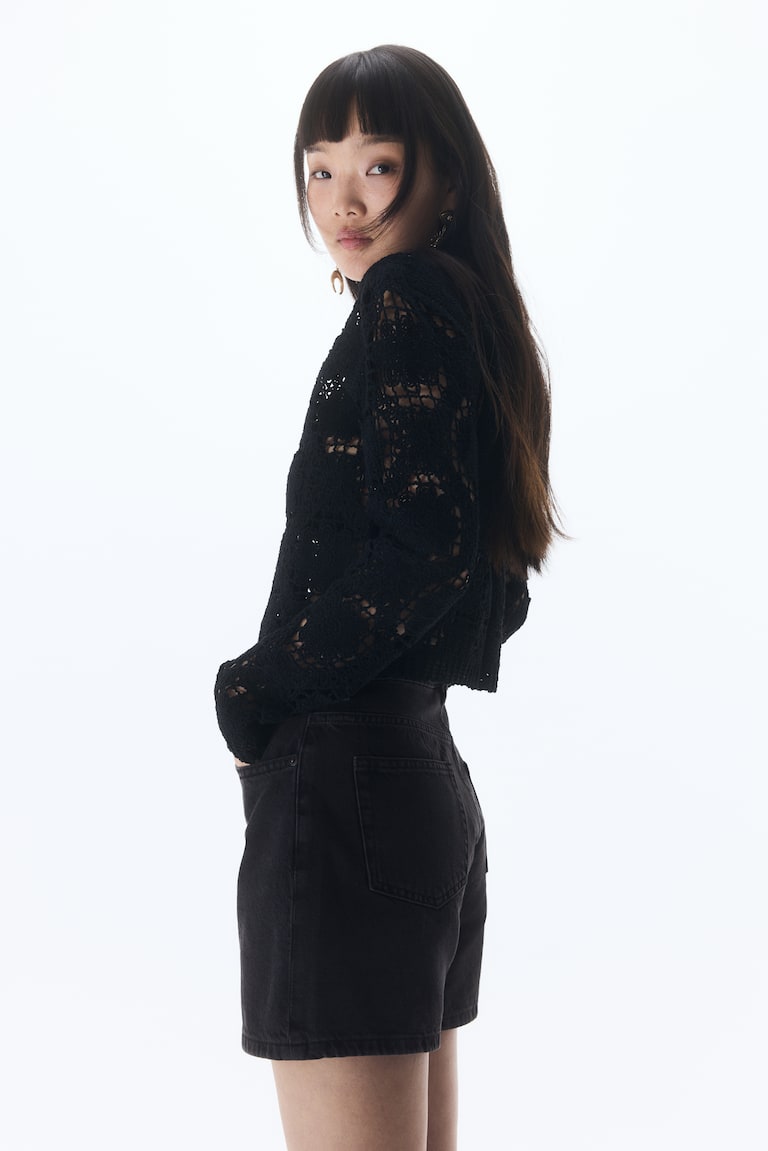 H&M Denimshorts mit hohem Bund