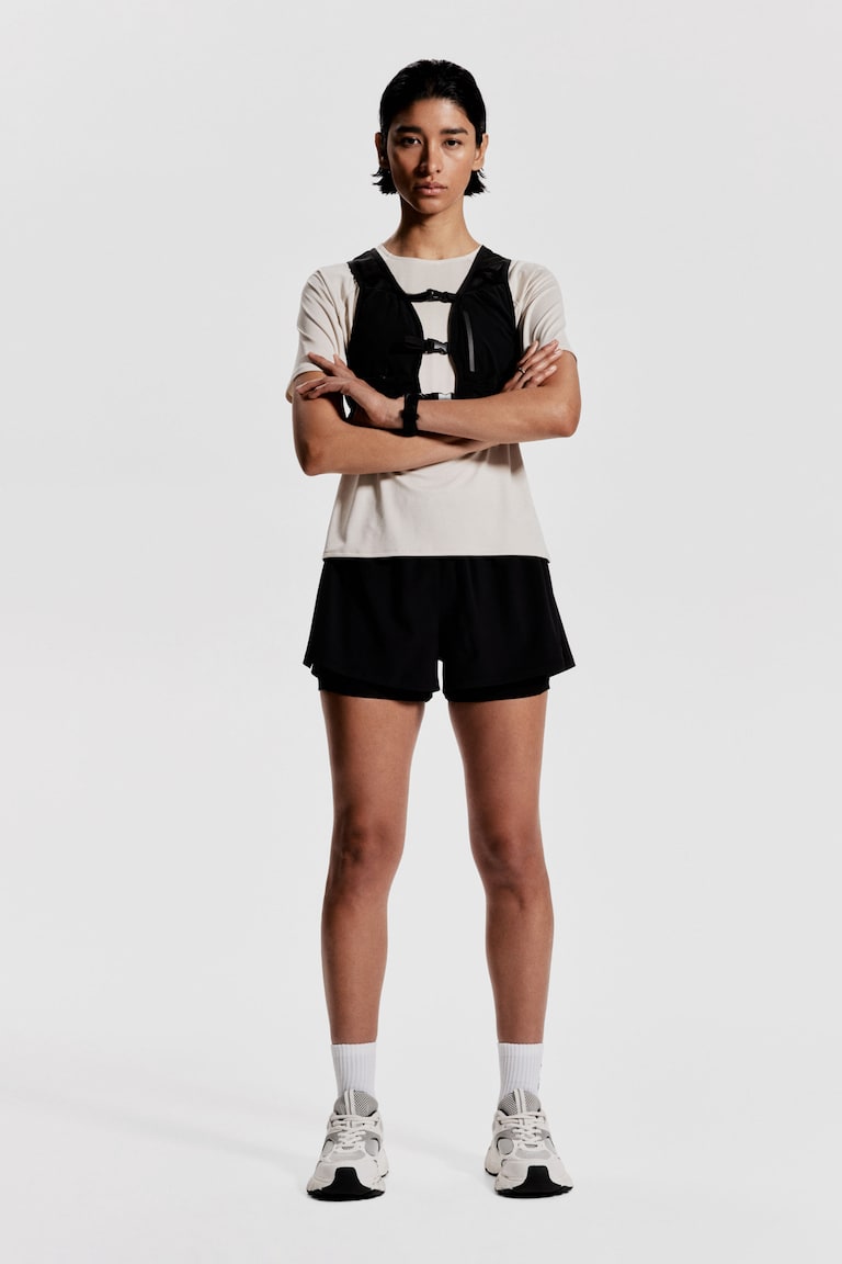 H&M Doppellagige Laufshorts Mit DryMove™
