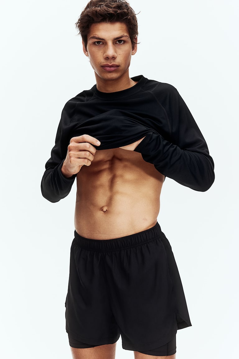 H&M Doppellagige Sportshorts Mit DryMove™