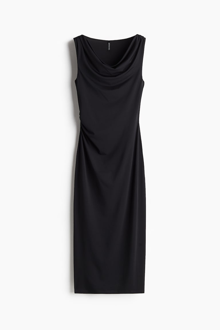 H&M Drapiertes Midikleid