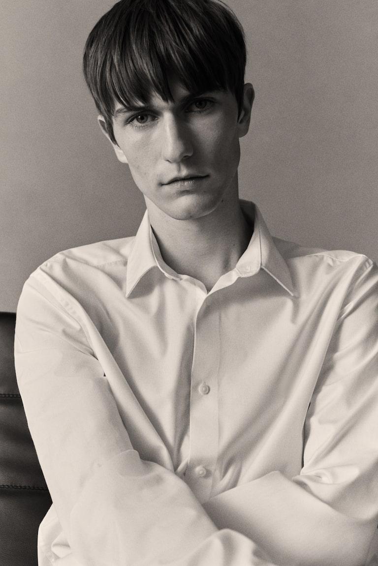 H&M Easy-Iron-Hemd in Slim Fit