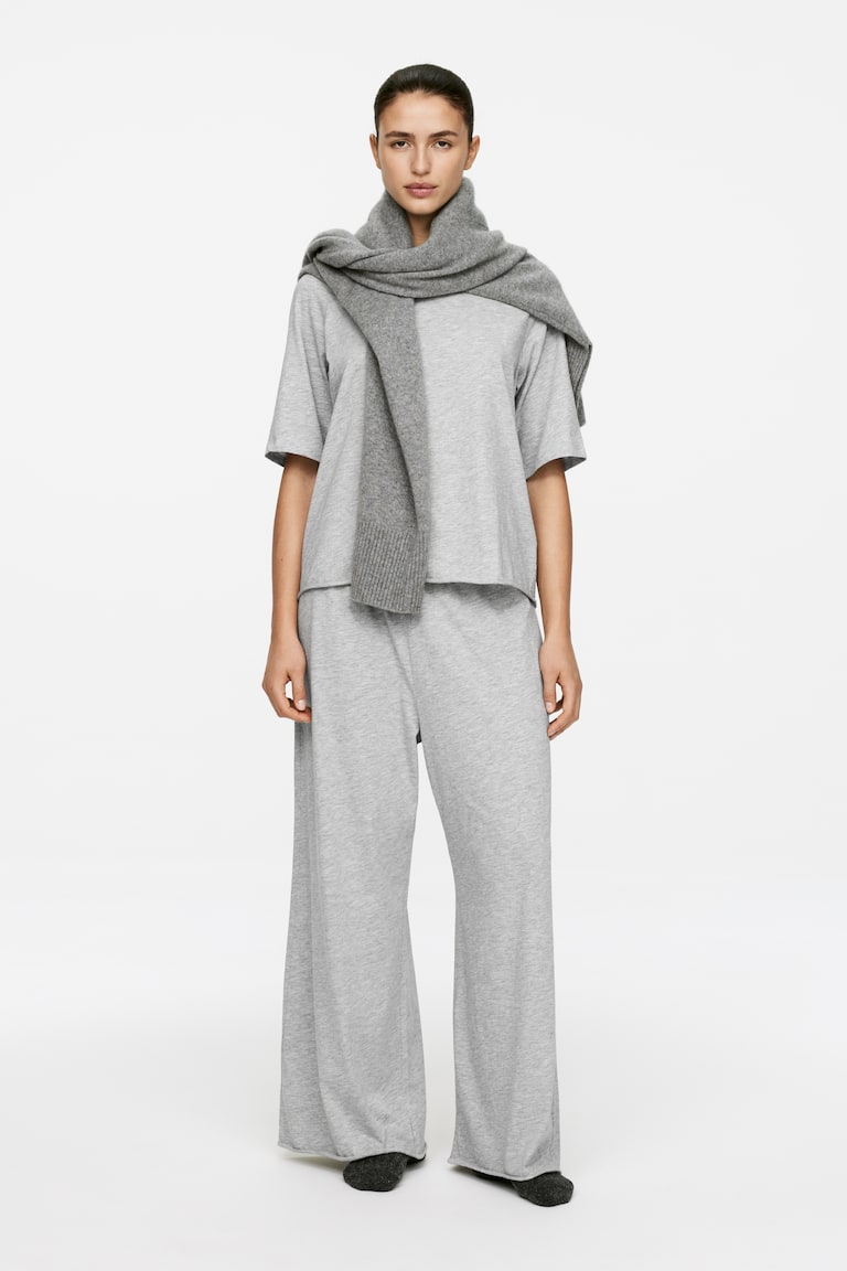 H&M Elegant Fallendes T-Shirt Aus Baumwolle