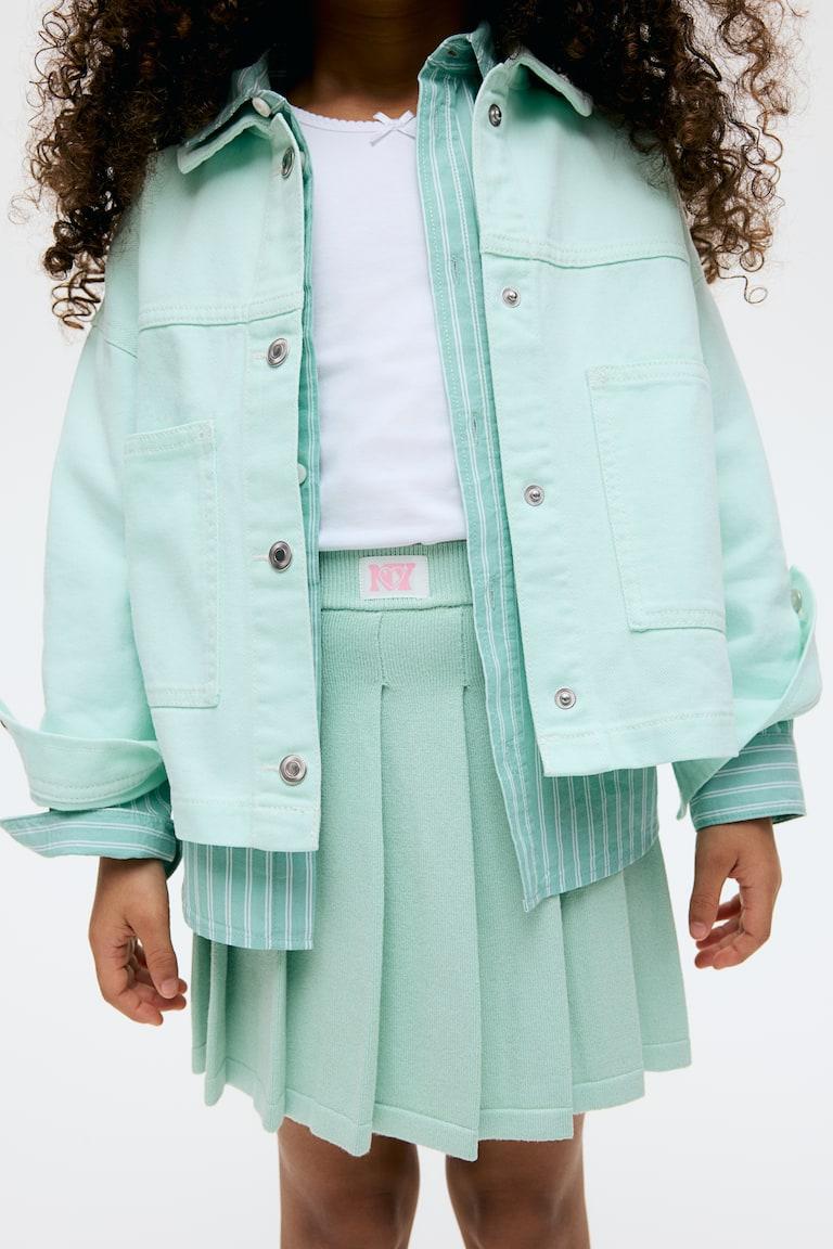 H&M Faltenrock Aus Feinstrick