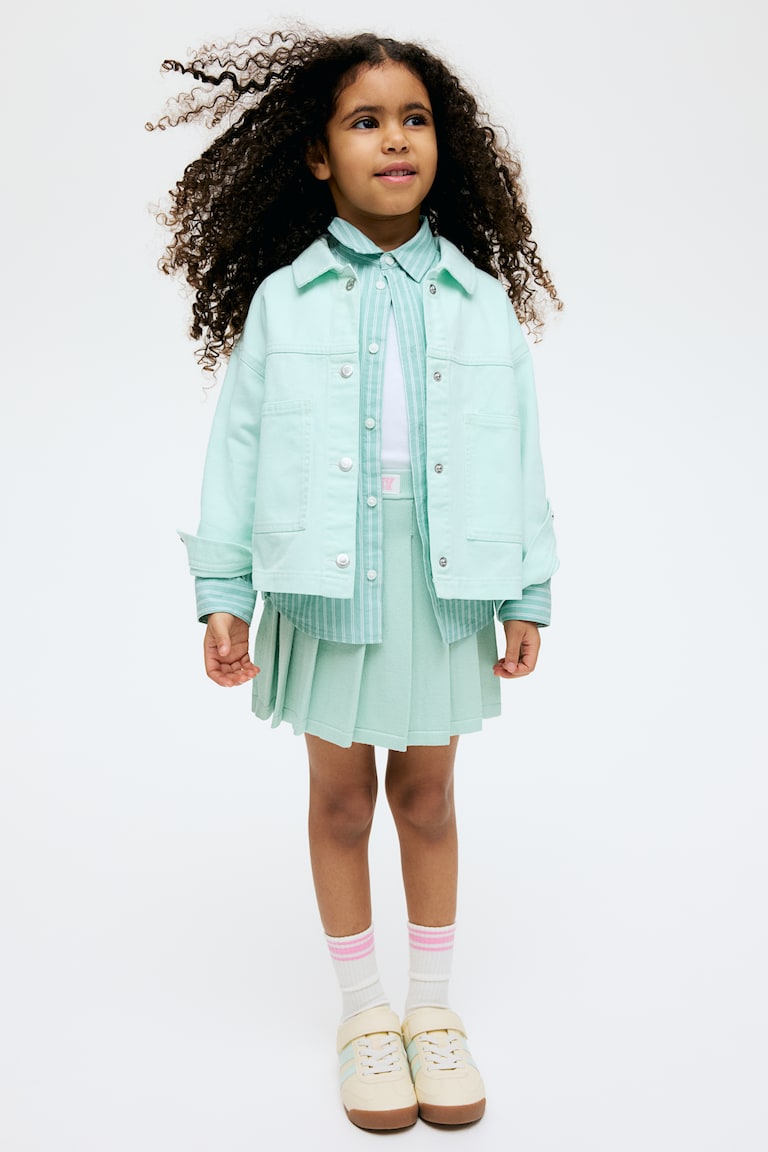 H&M Faltenrock aus Feinstrick