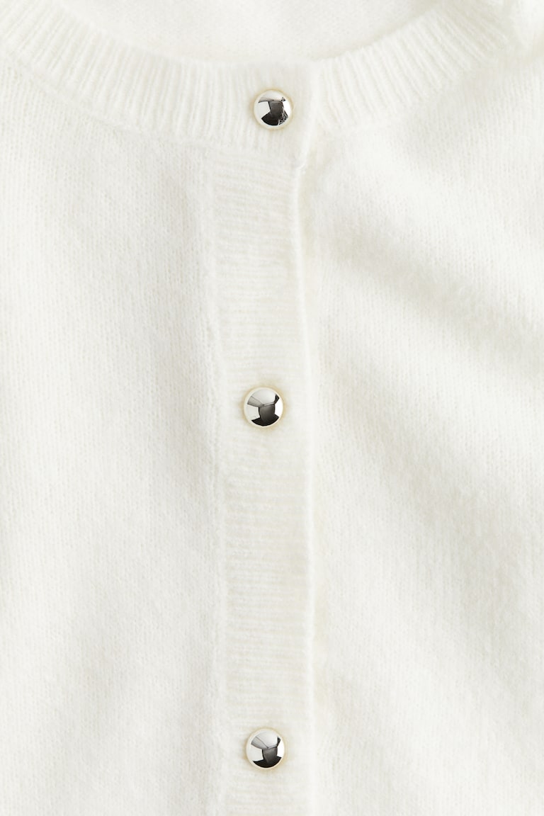 H&M Feinstrick-Cardigan Mit Kurzarm