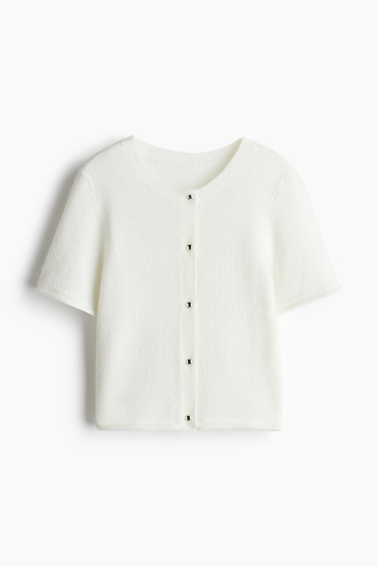 H&M Feinstrick-Cardigan mit Kurzarm