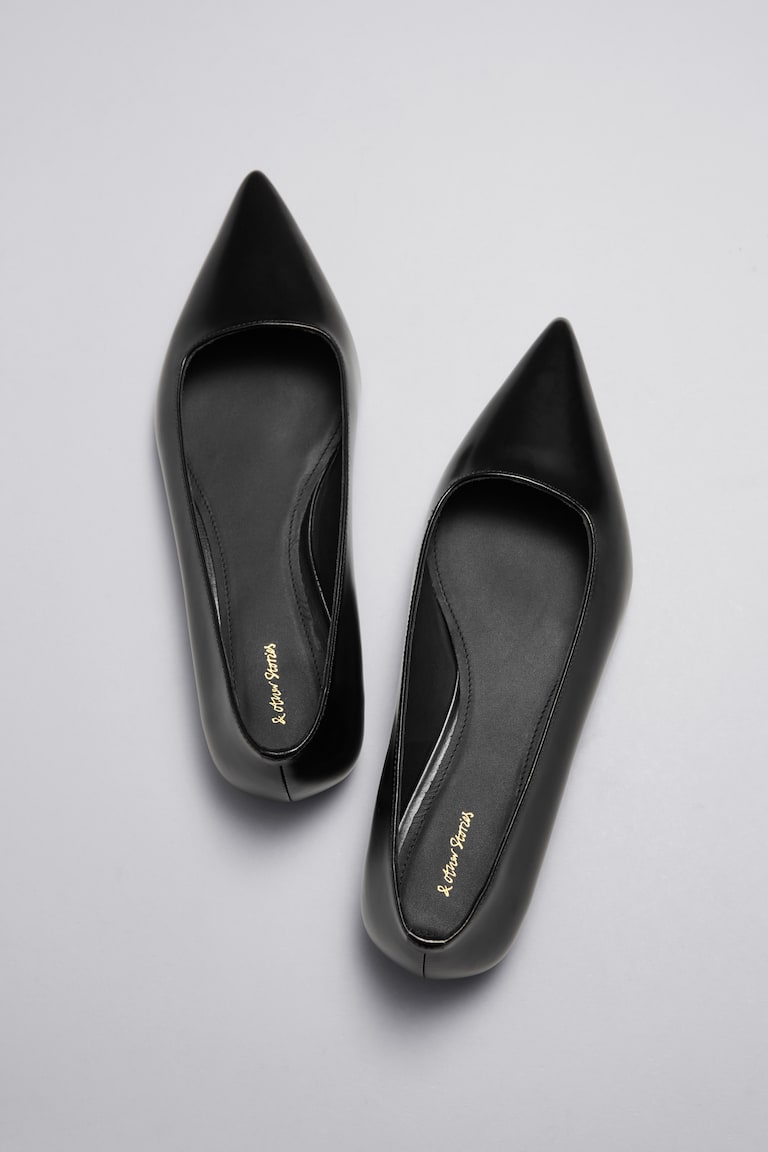 H&M Flache Ballerinas Mit Spitzer Zehenpartie