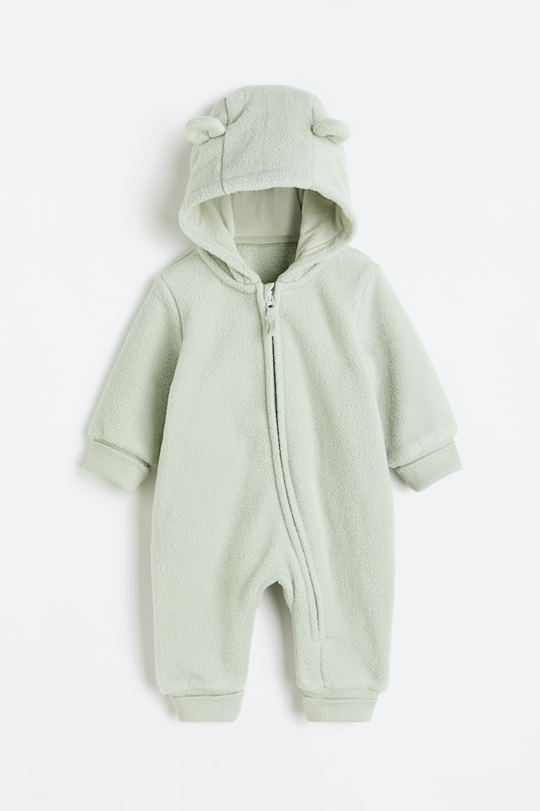 H&M Fleece-Overall mit Kapuze