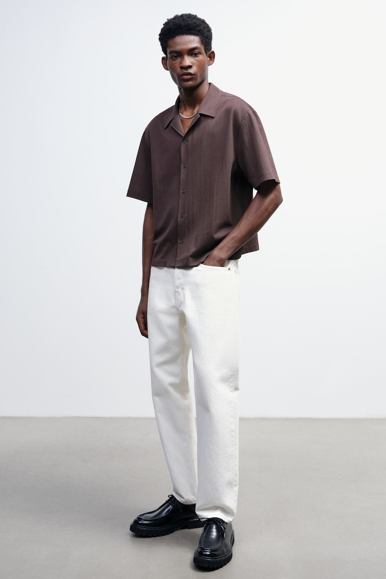 H&M Freizeithemd Aus Jersey In Loose Fit