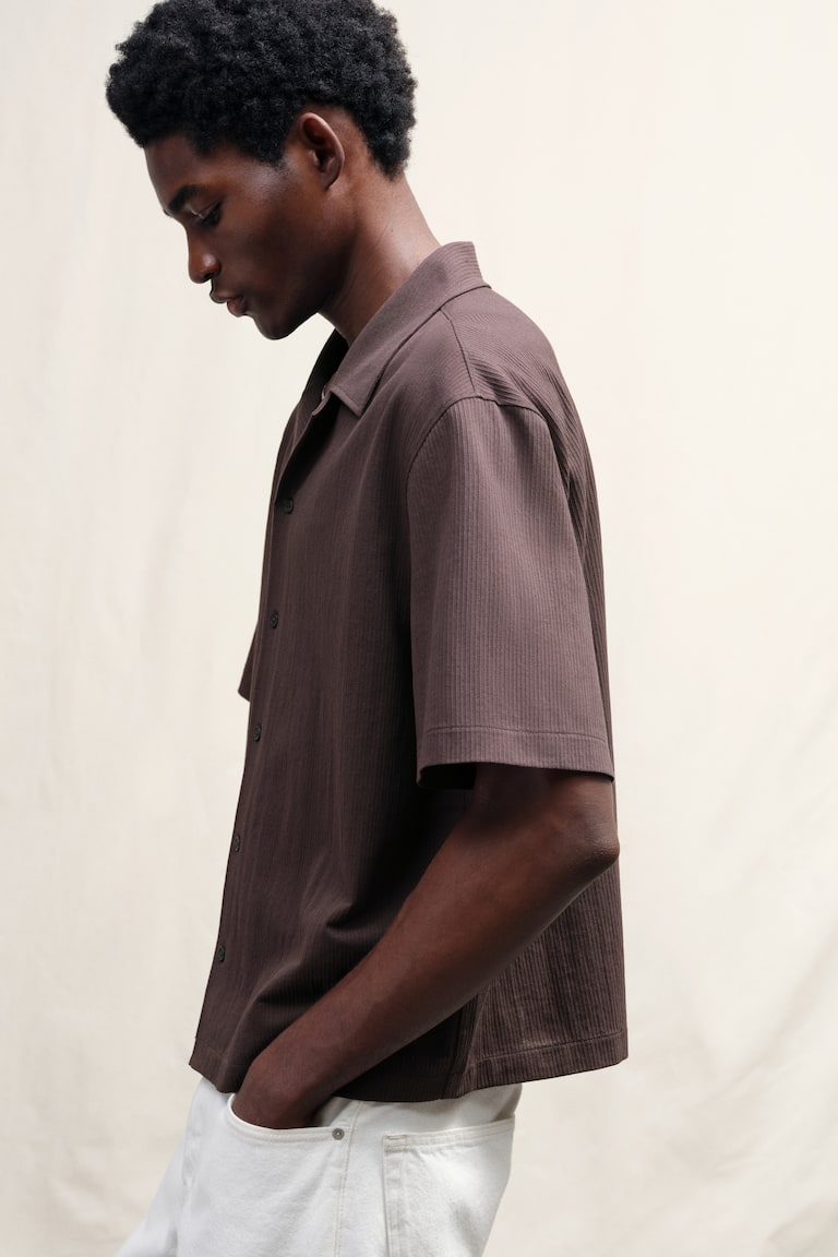 H&M Freizeithemd Aus Jersey In Loose Fit