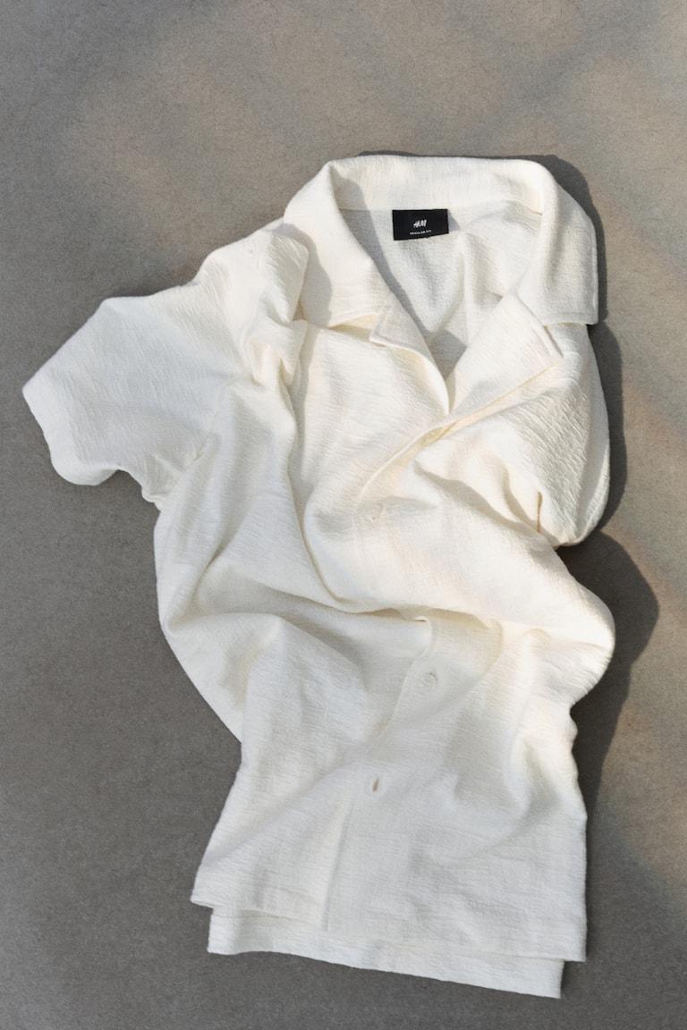 H&M Freizeithemd Aus Jersey In Regular Fit