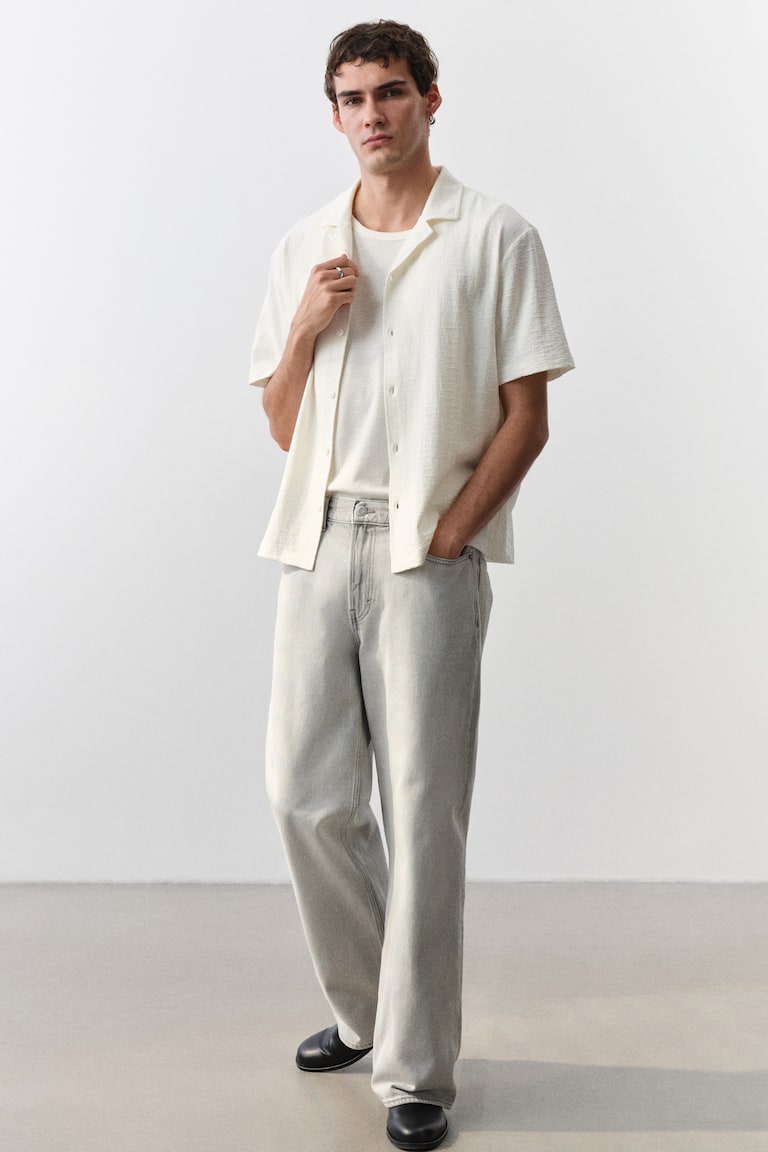 H&M Freizeithemd Aus Jersey In Regular Fit