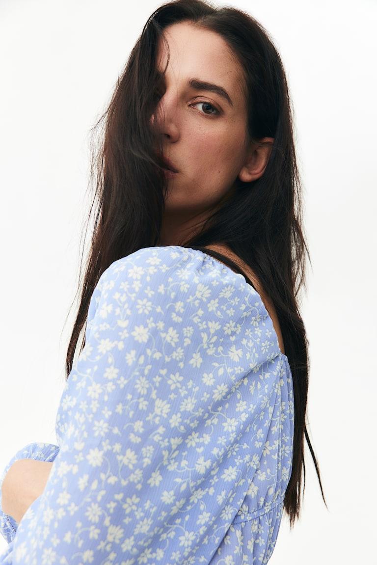 H&M Gecrinkelte Bluse