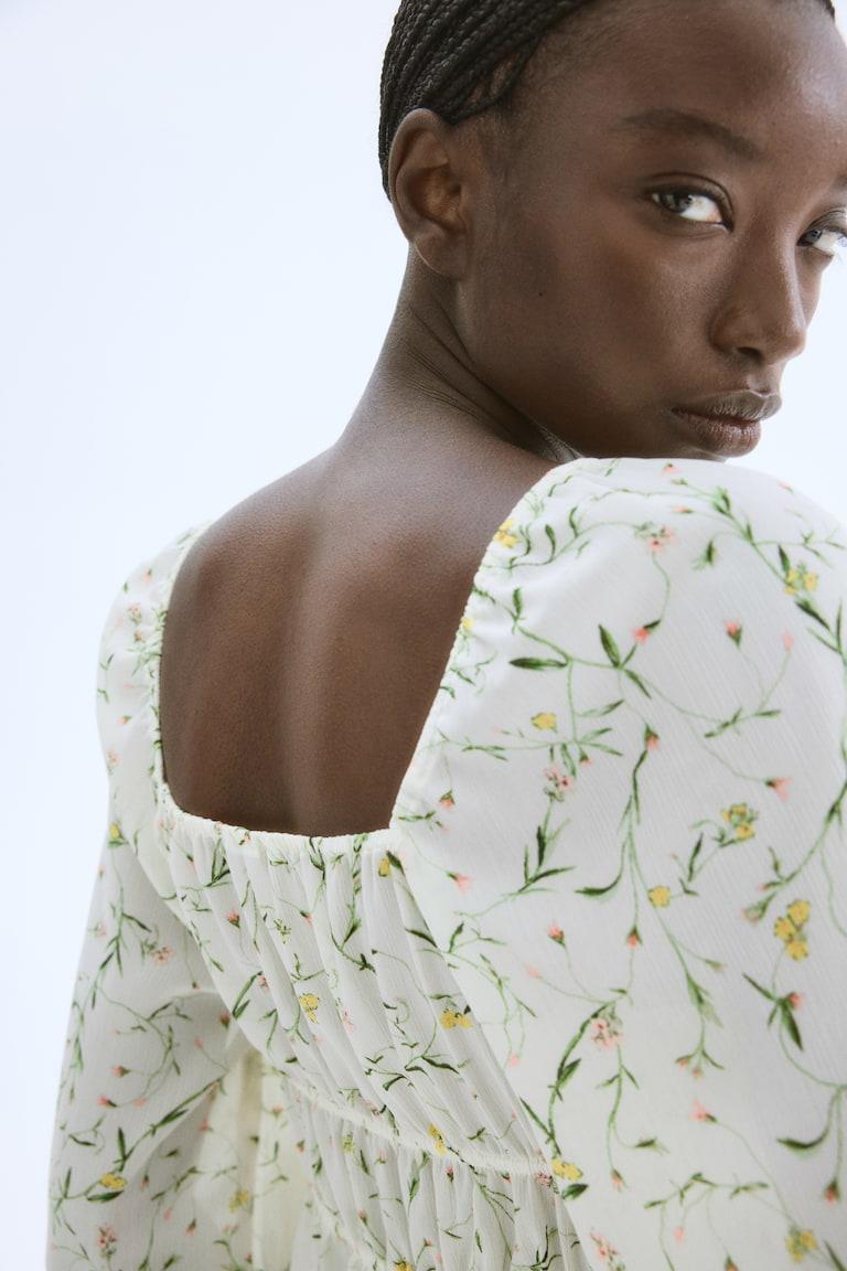 H&M Gecrinkelte Bluse