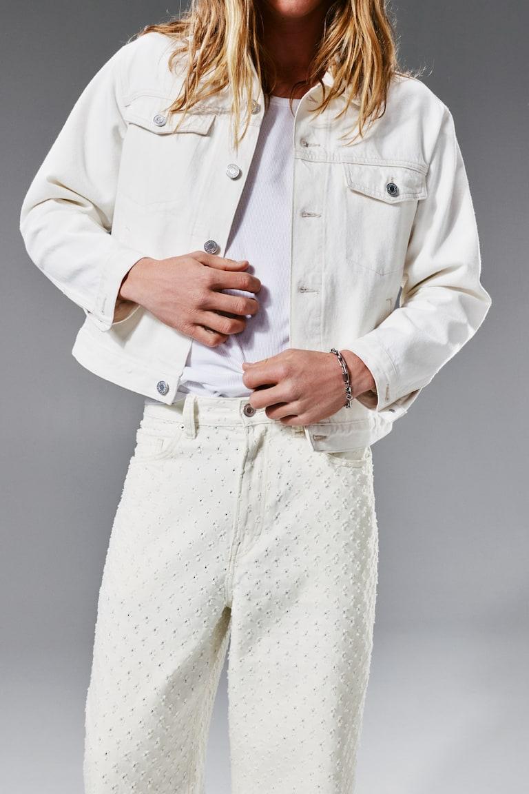 H&M Gemusterte Baggy Jeans