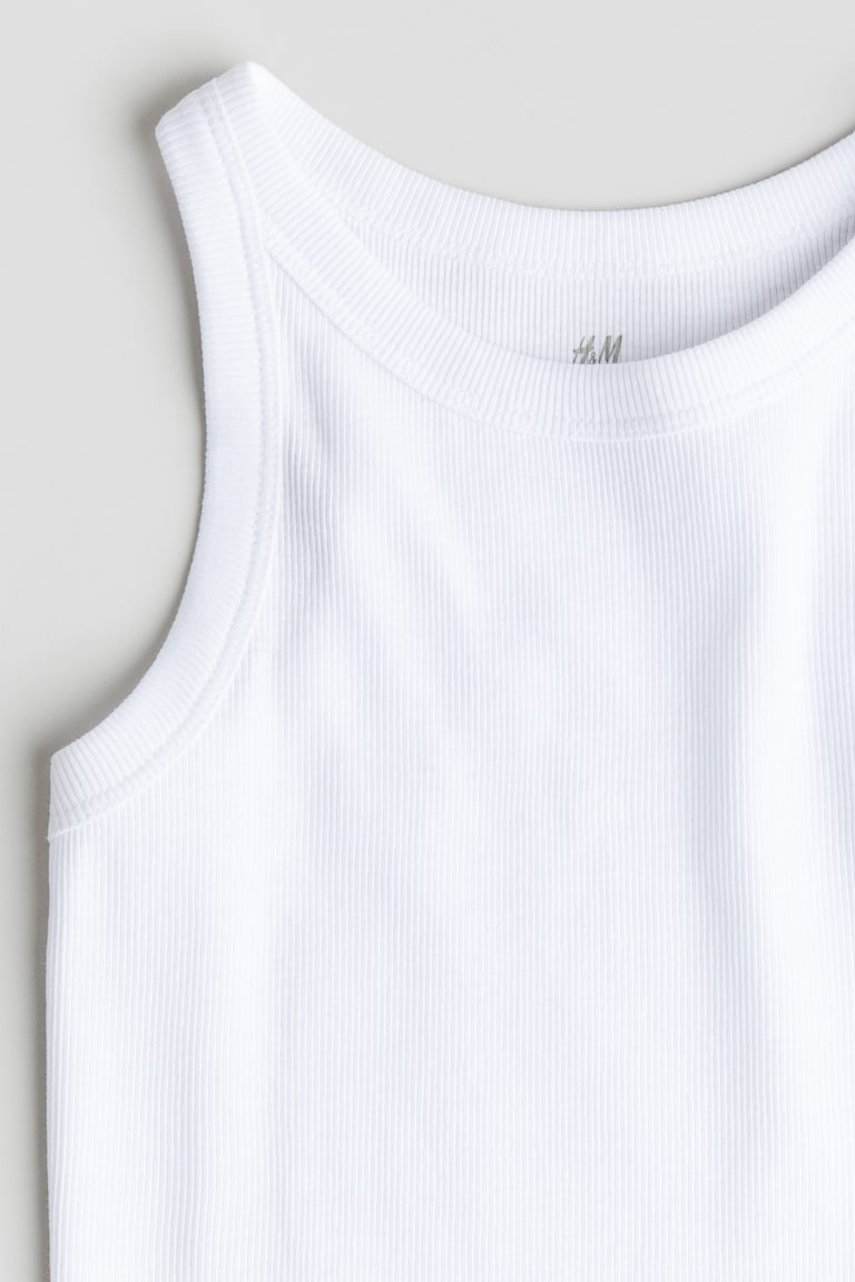 H&M Geripptes Baumwoll-Tanktop