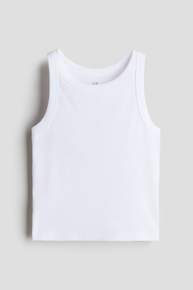 H&M Geripptes Baumwoll-Tanktop