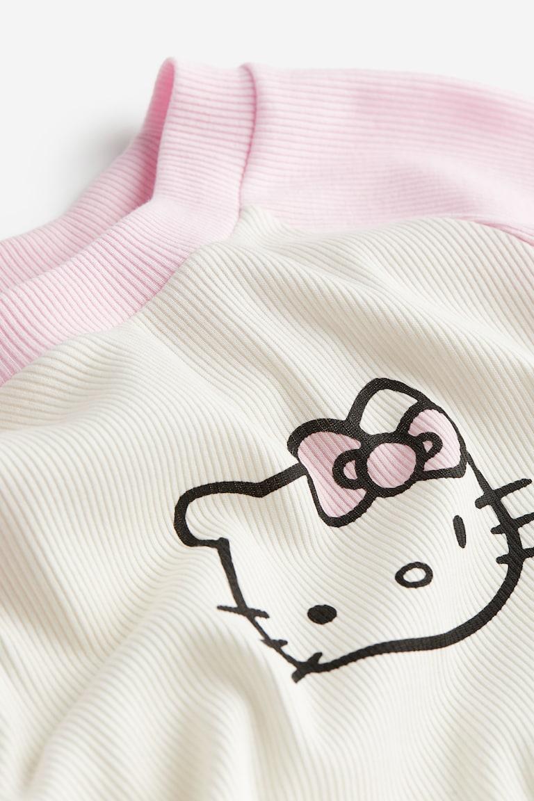 H&M Geripptes Jerseyshirt