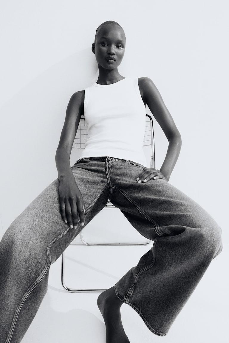 H&M Geripptes Tanktop