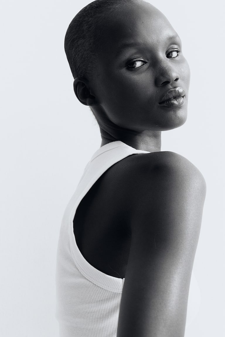 H&M Geripptes Tanktop