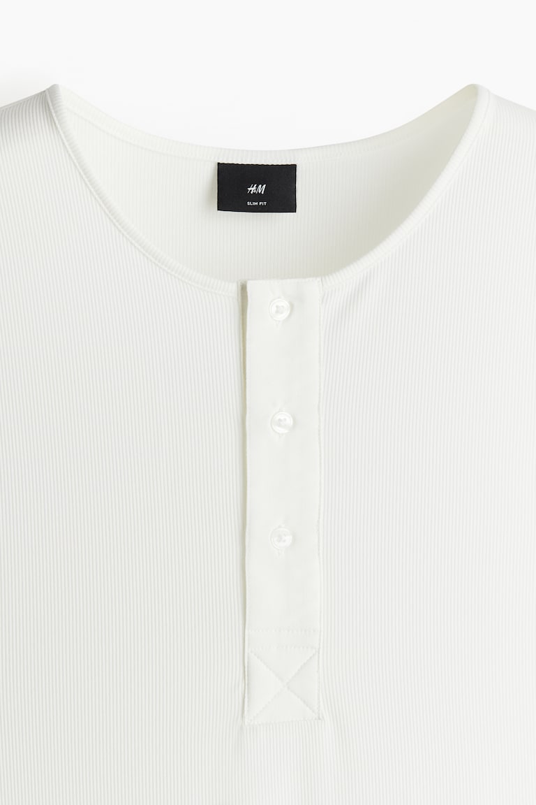 H&M Geripptes Tanktop In Slim Fit