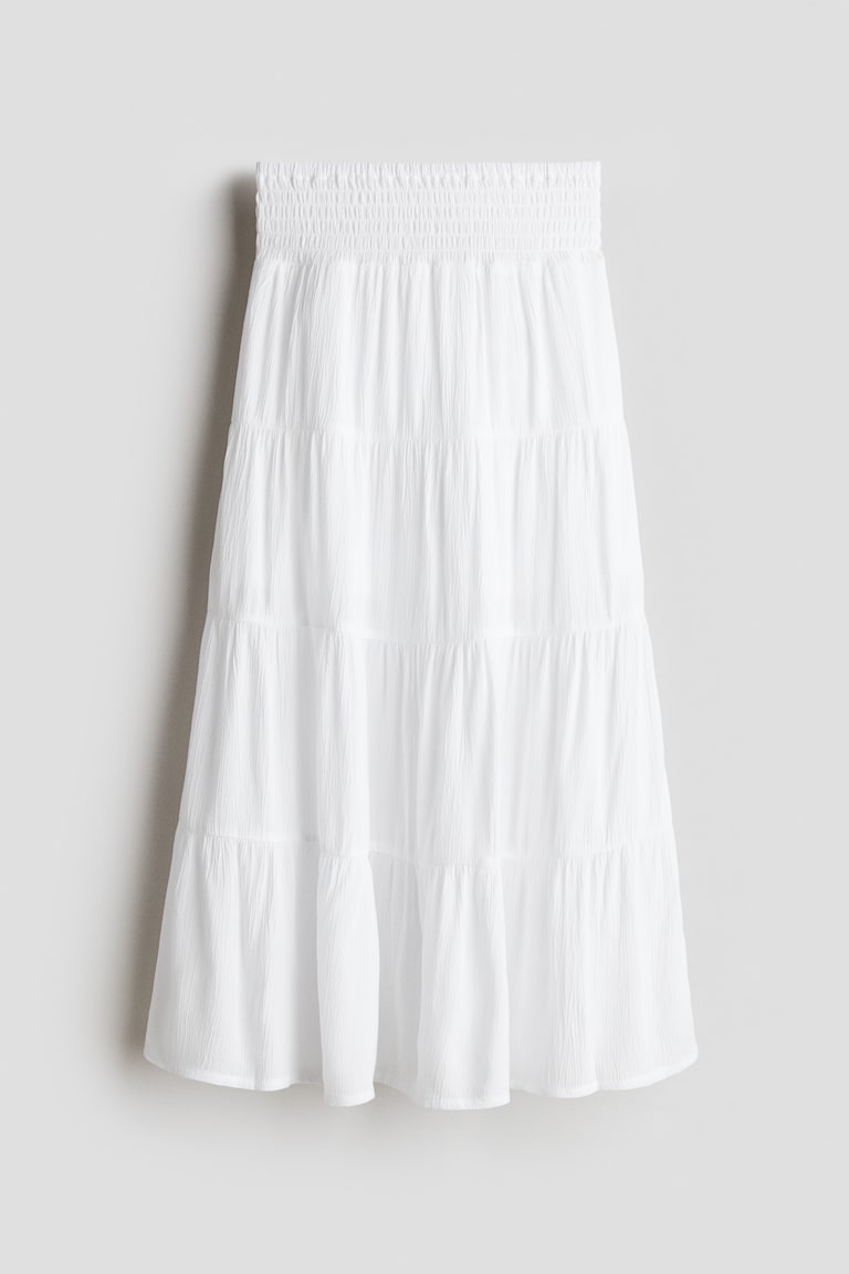 H&M Gesmokter Stufenrock