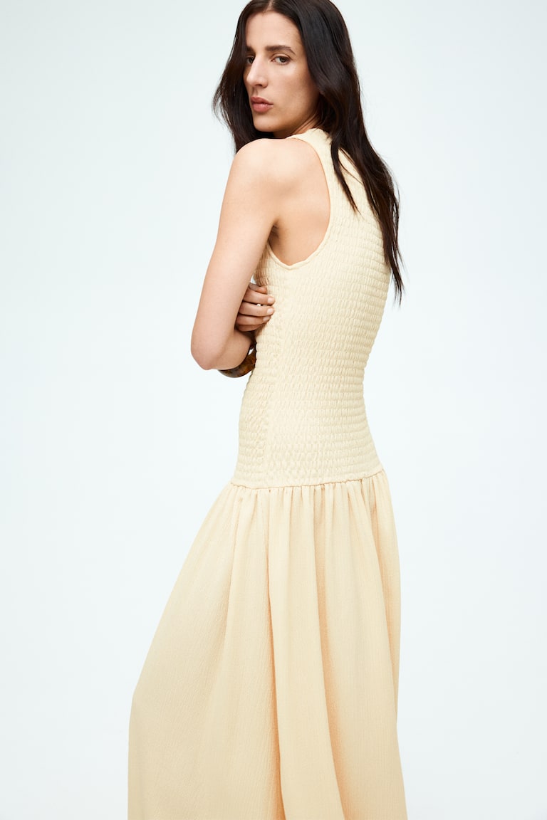 H&M Gesmoktes Jerseykleid
