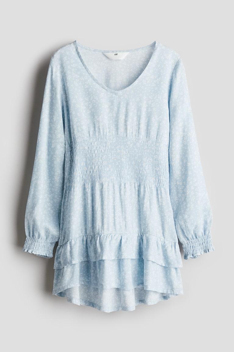 H&M Gesmoktes Kleid