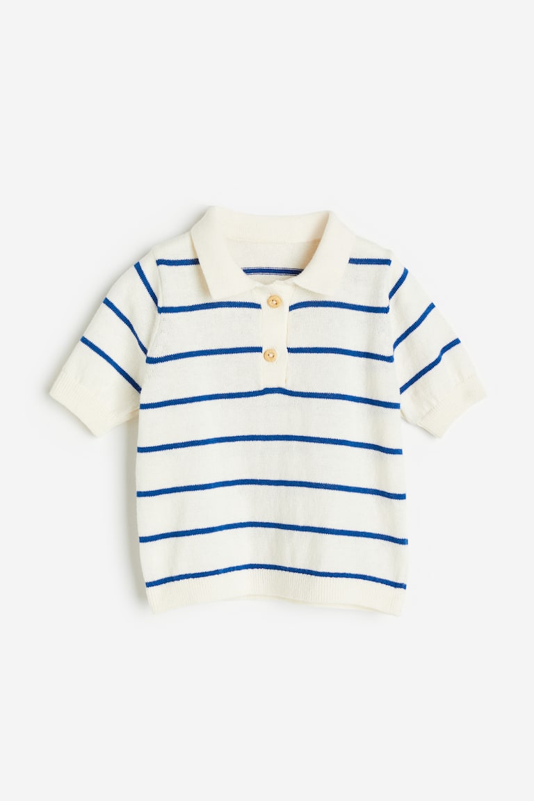 H&M Gestricktes Poloshirt