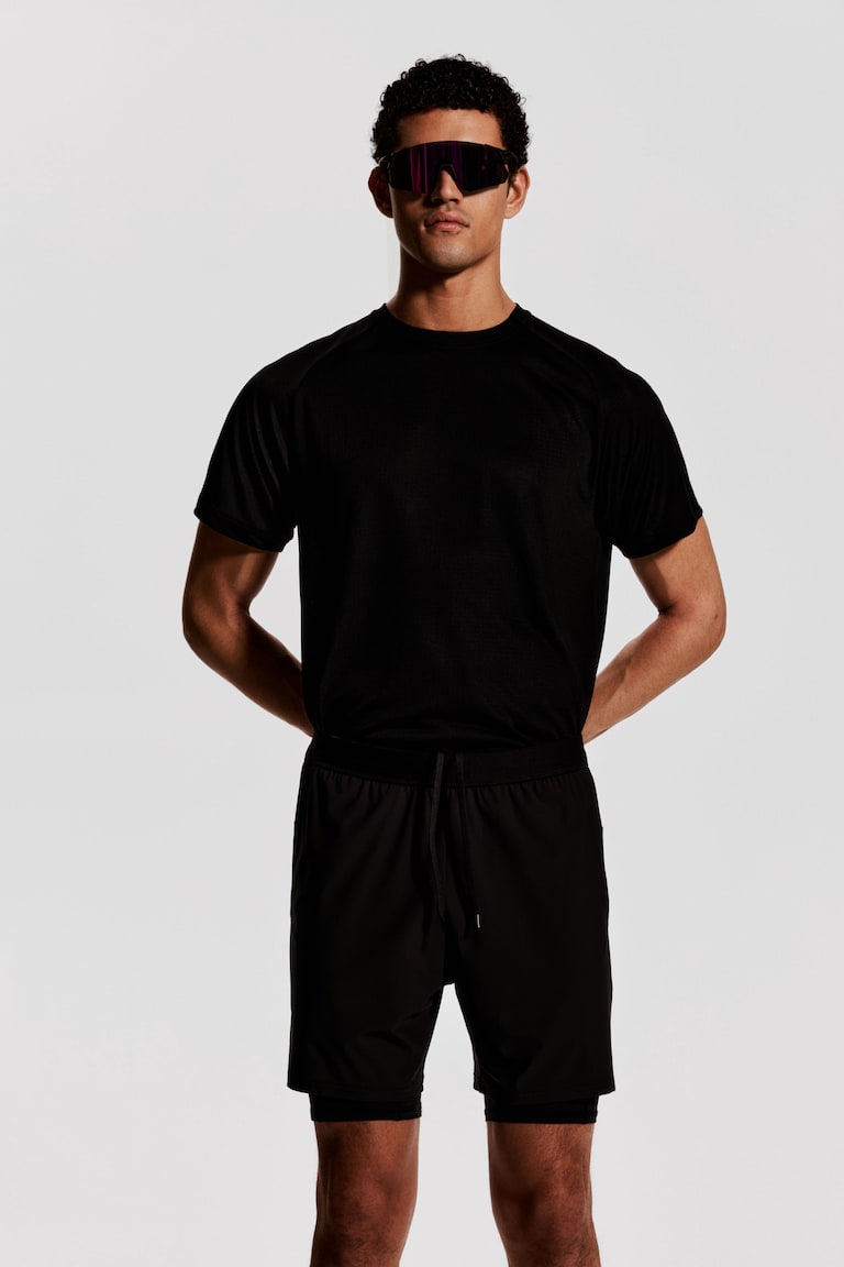 H&M Halblange 2-in-1-Sportshorts Mit DryMove™