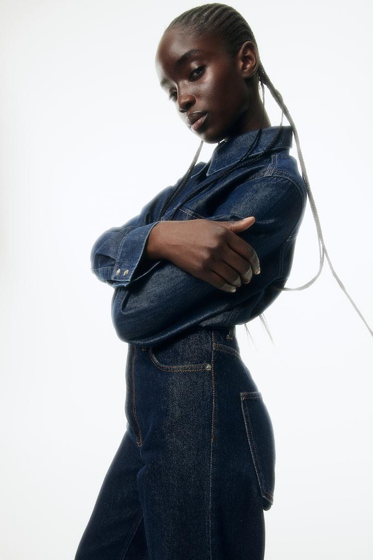 H&M Hemdbluse Aus Denim