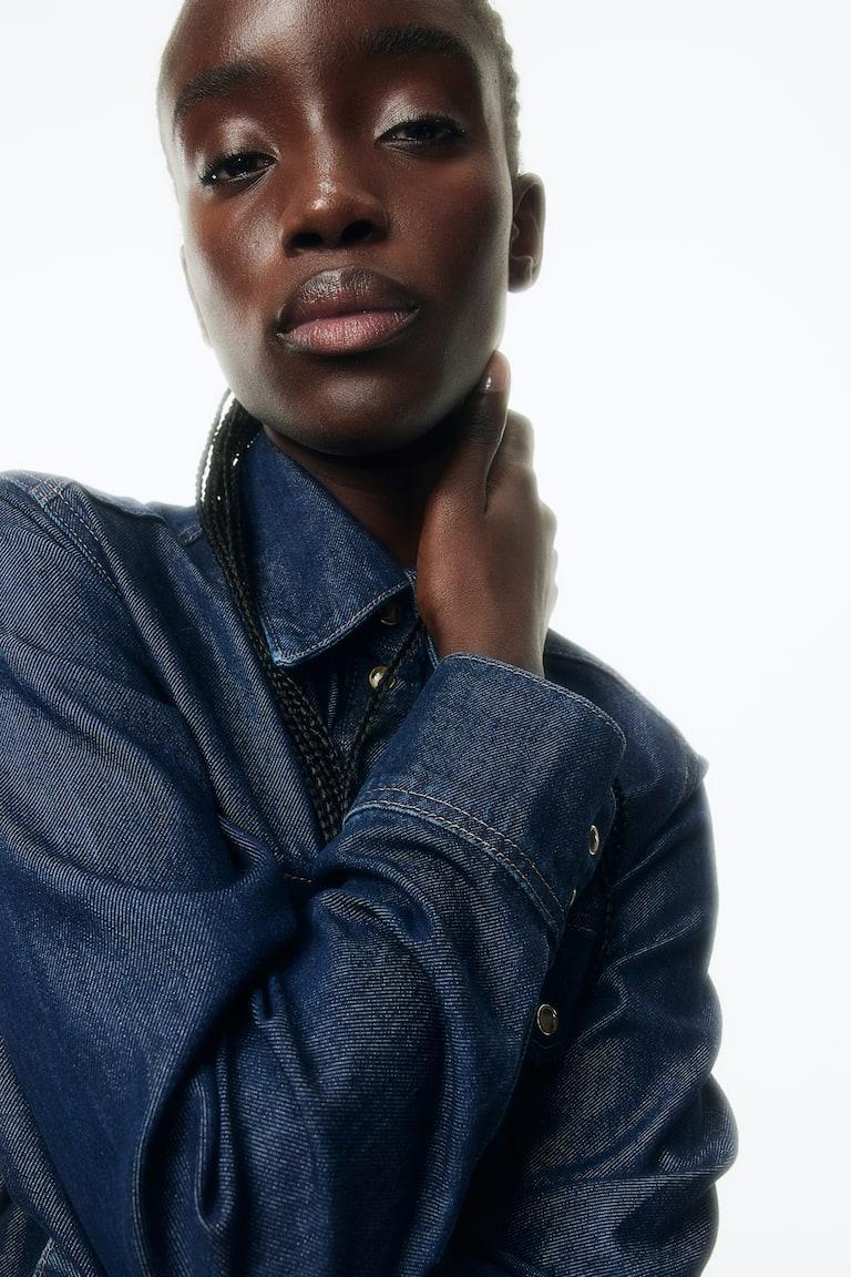 H&M Hemdbluse Aus Denim